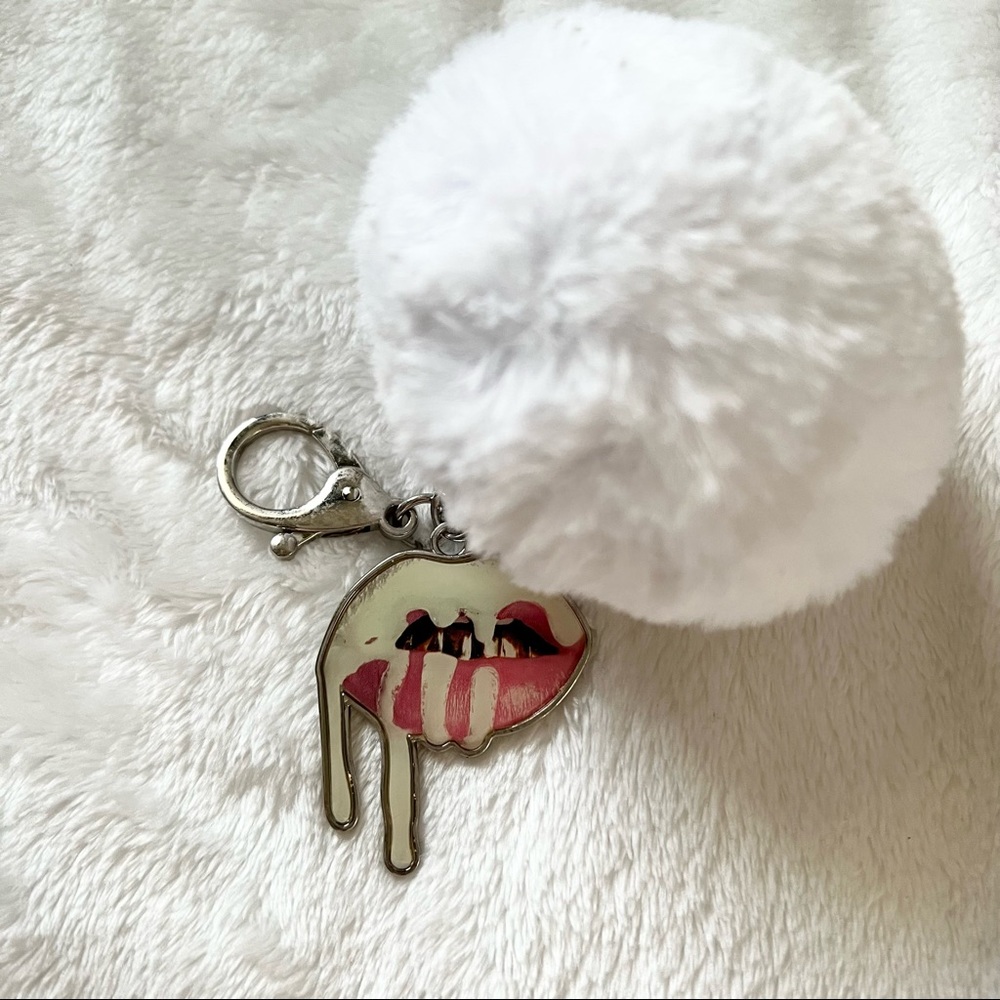 King Kylie Pom Pom Lip Keychain